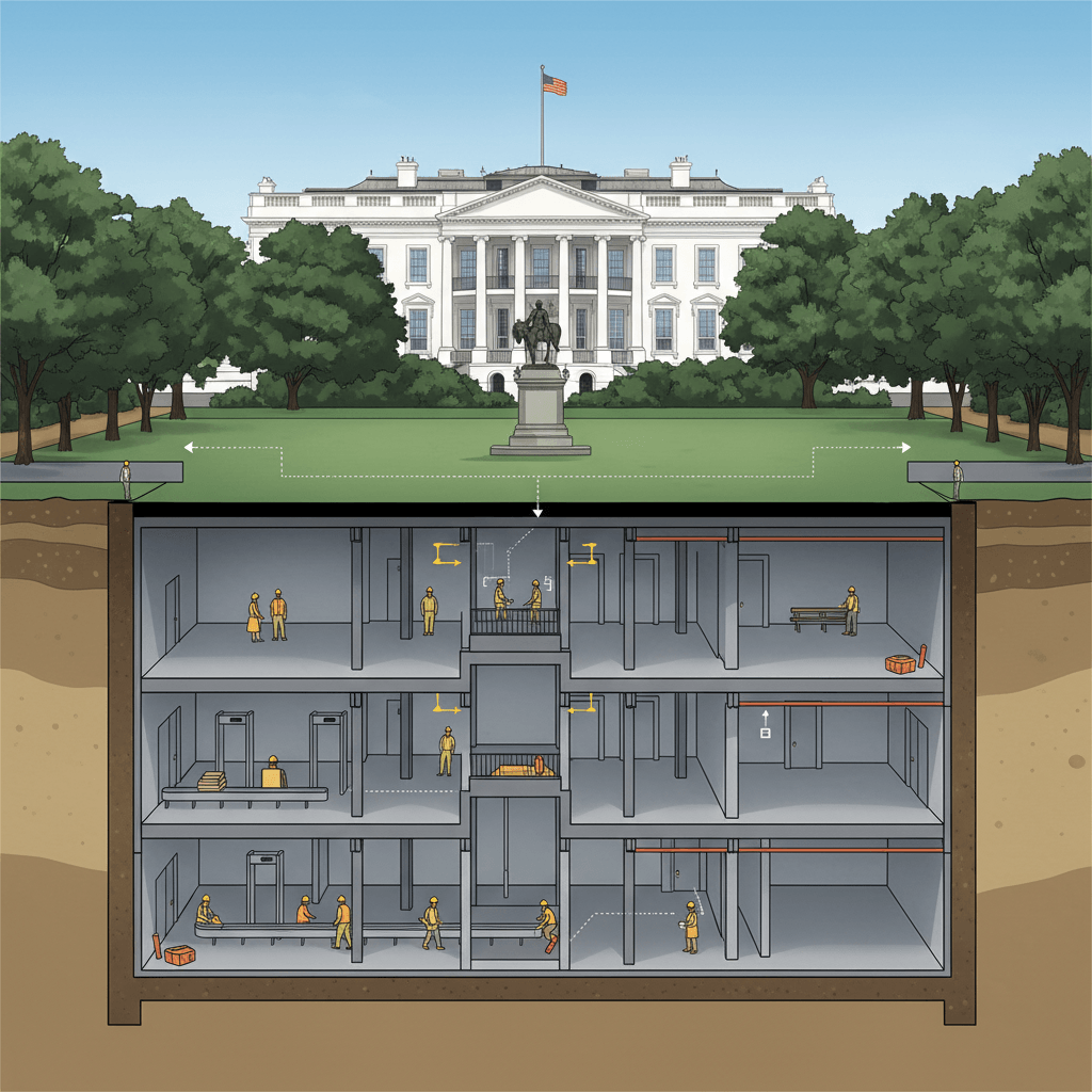 White House Plans Underground Security Center Amidst Renovations