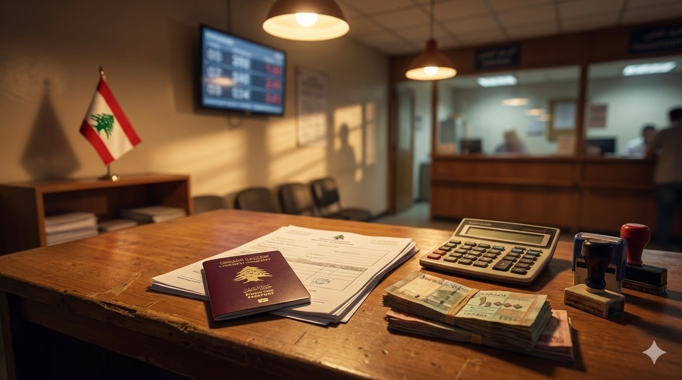 رسوم تجديد جواز السفر اللبناني بالليرة اللبنانية. (AI) 