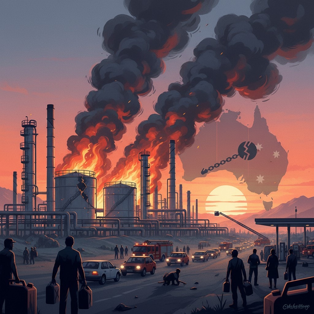 Major Fire Disrupts Fuel Production at Australian Oil Refinery