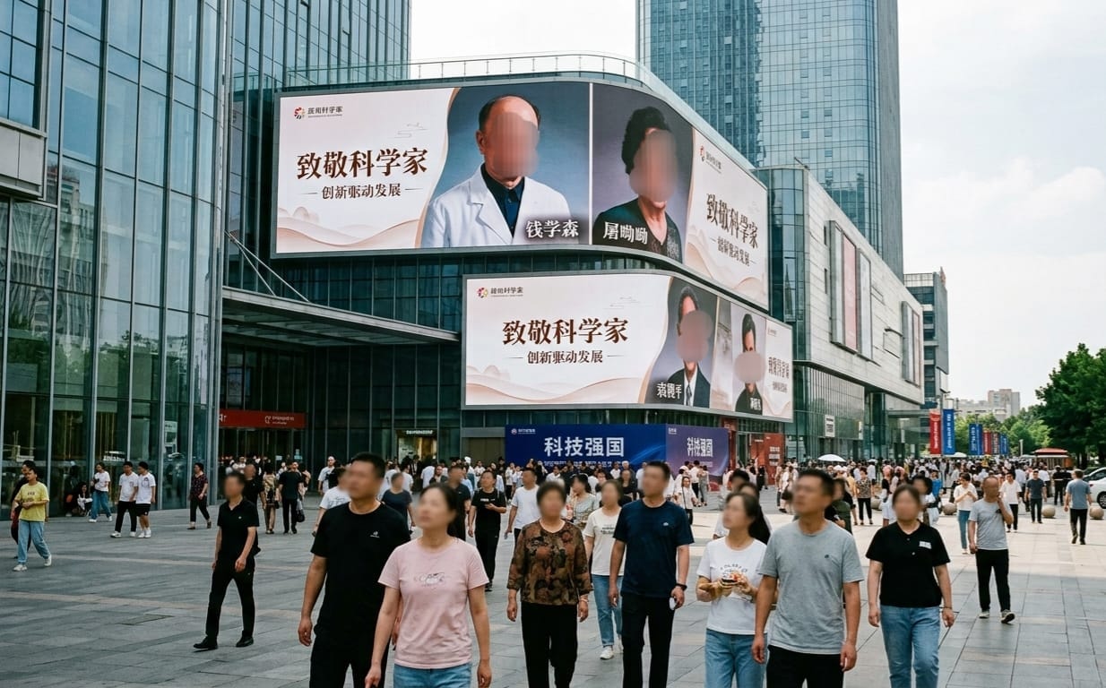 صور علماء بارزين بدلًا من نجوم الترفيه في الصين -Ai