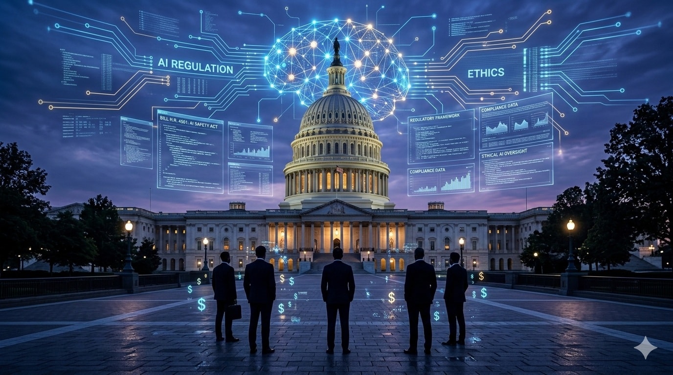 تأثير مليارديرات التكنولوجيا والمال على تشريعات تنظيم الذكاء الاصطناعي في الكونغرس الأمريكي. (AI) 
