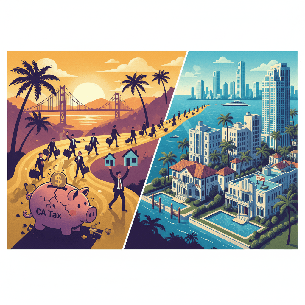 California's Proposed Wealth Tax Sparks Billionaire Exodus to Miami Luxury Real Estate