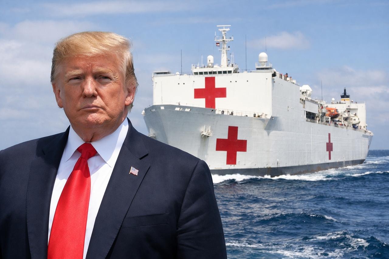 سفينة مستشفى عائمة في عرض البحر مخصّصة لتقديم الرعاية الطبية الطارئة