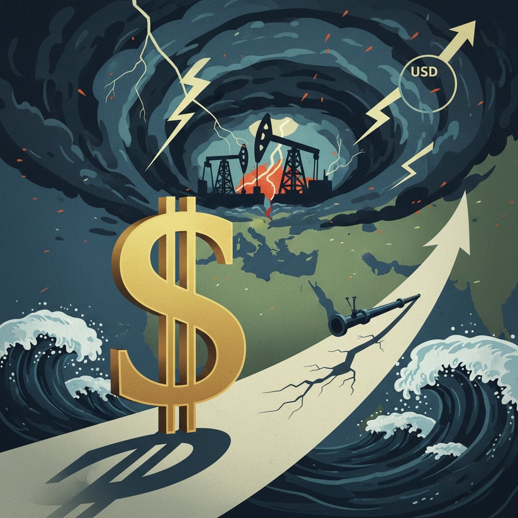 Dollar Gains as Middle East Tensions Escalate; Oil Supply Concerns Loom