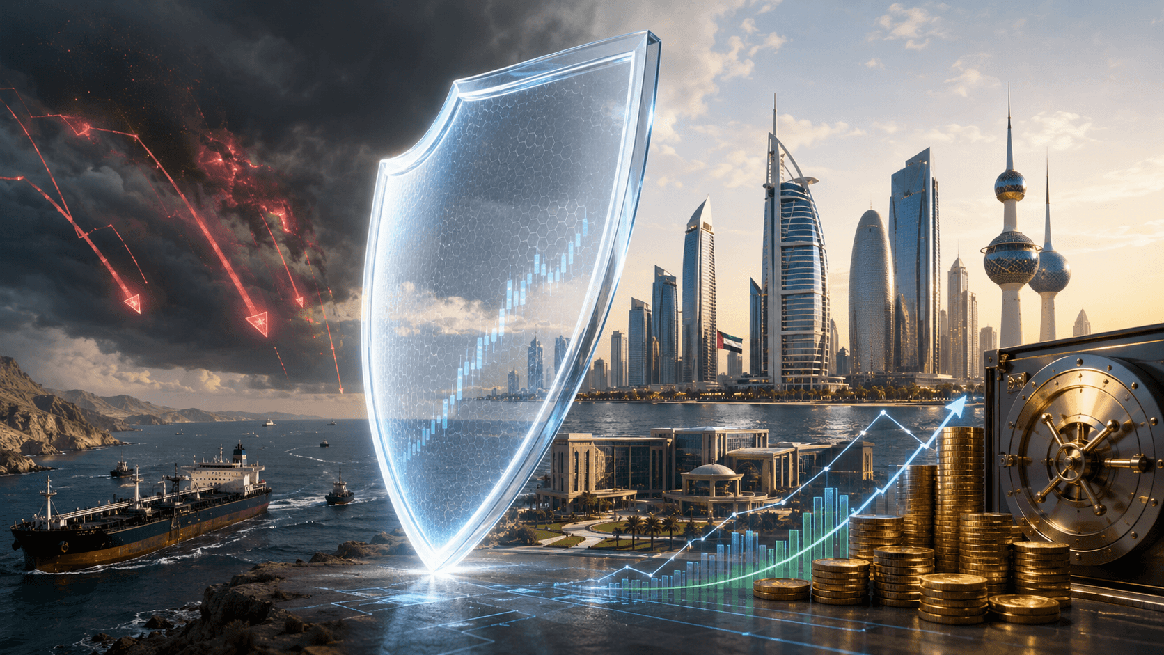 قوة الاحتياطات تحمي اقتصادات الخليج من ضغوط الأزمة