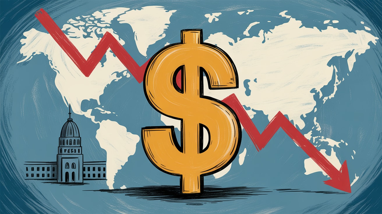 الدولار يهبط (Ai)