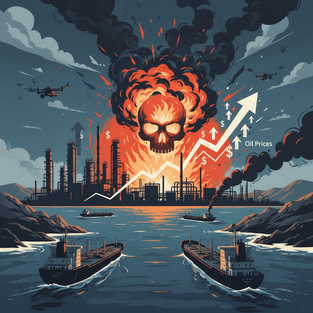 Crude Oil Prices Rise Amid Saudi Infrastructure Attacks and Ongoing Strait of Hormuz Concerns