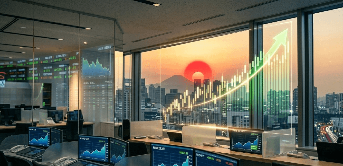 نيكاي يحلّق عند قمة تاريخية (AI)