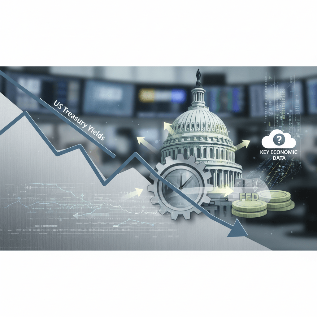 US Treasury Yields Dip as Market Eyes Fed Signals