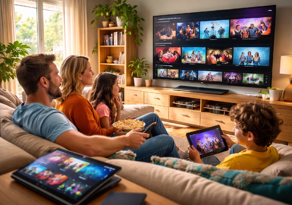 الأميركيون يشاهدون مسلسلات جديدة (Ai)