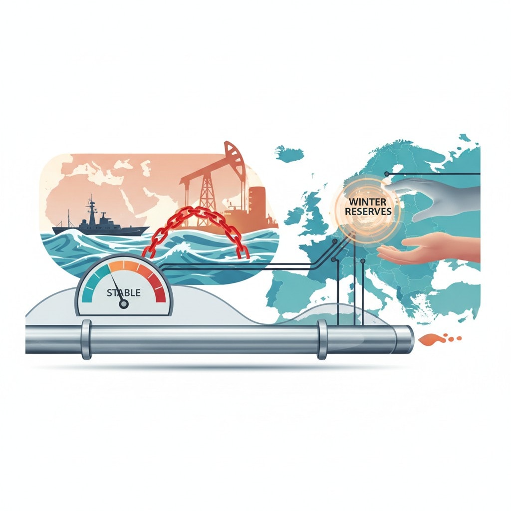 European Gas Prices Stabilize Amidst Middle East Tensions