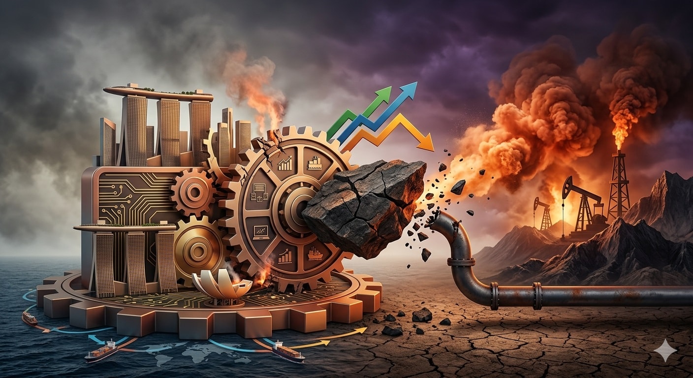 تأثير صراع الشرق الأوسط على اقتصاد سنغافورة وتوقعات التضخم 2026(AI)