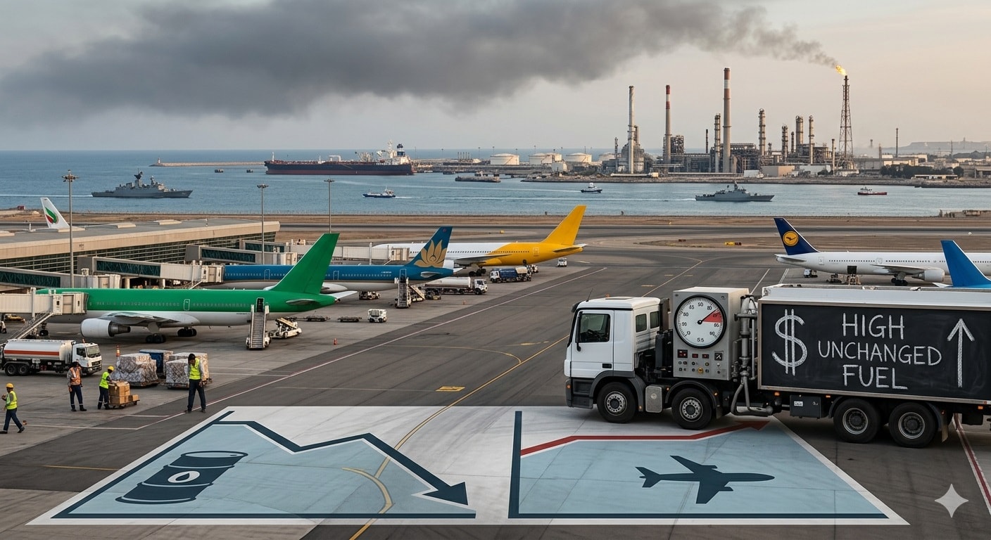 أسعار وقود الطائرات تحافظ على ارتفاعها_صورة مولدة عبر الذكاء الاصطناعي