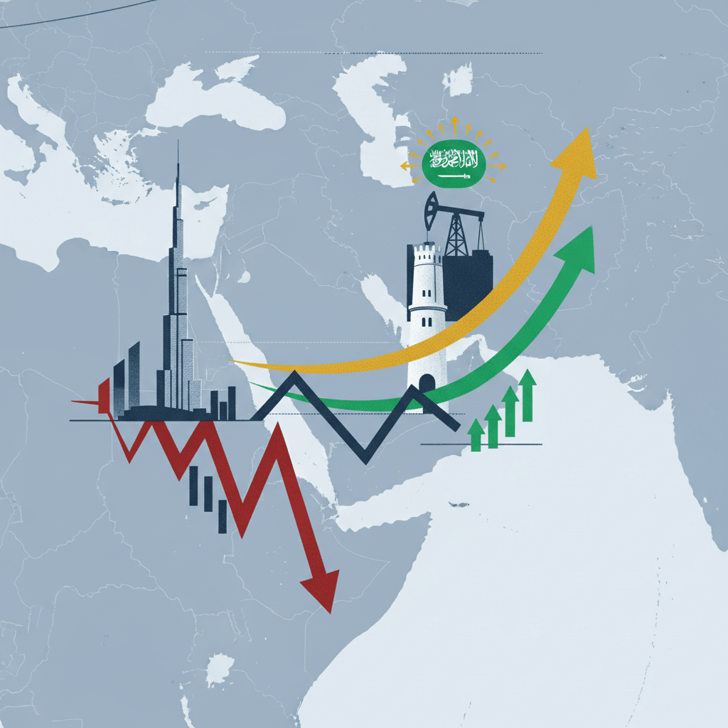Gulf Stock Markets Display Stark Divergence Amid Regional Conflict