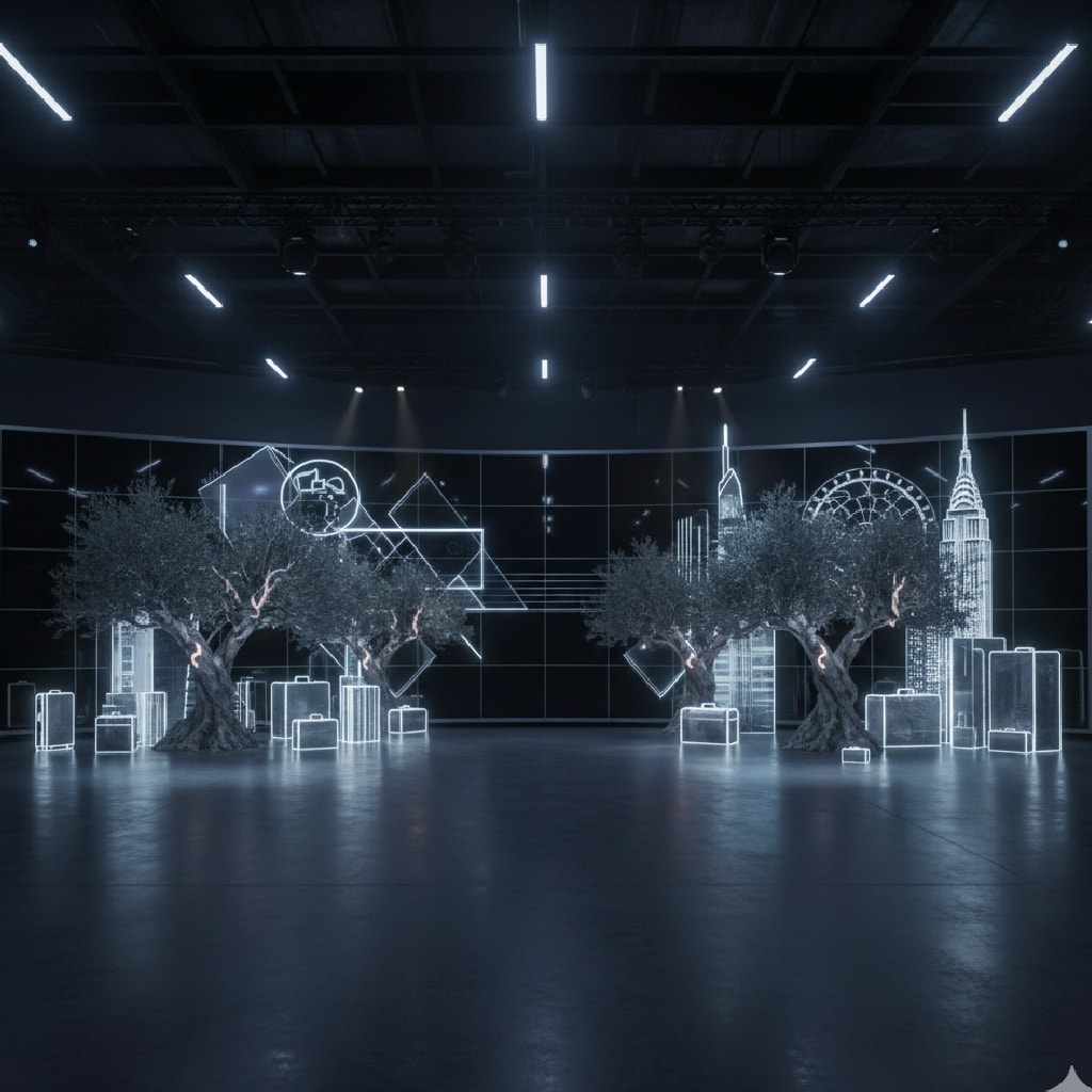 استوديو إنتاج تلفزيوني AI