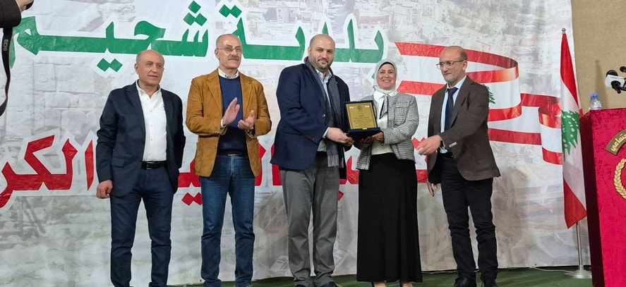 وزير الصحة ركان ناصر الدين في بلدة شحيم (وطنية)