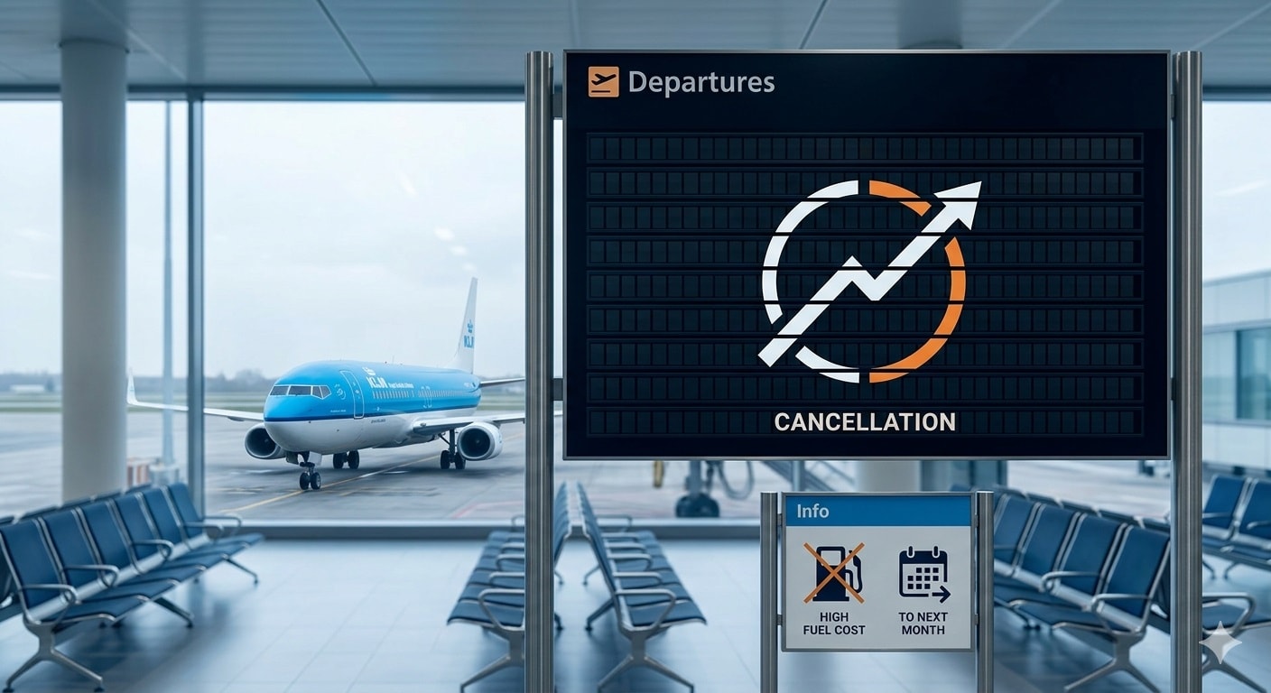 كيه إل إم" الهولندية إلغاء 160 رحلة أوروبية الشهر المقبل"(AI)