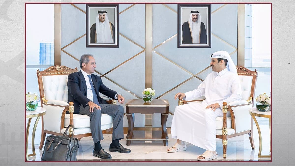 الوزير القطري لشؤون الطاقة  ووزير الطاقة والمياه اللبناني