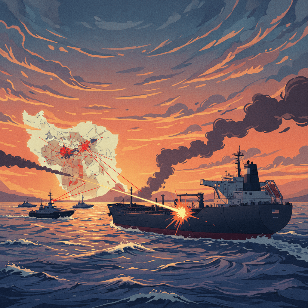 Tensions Flare in Persian Gulf as Iran Targets Vessels Amidst Regional Conflict