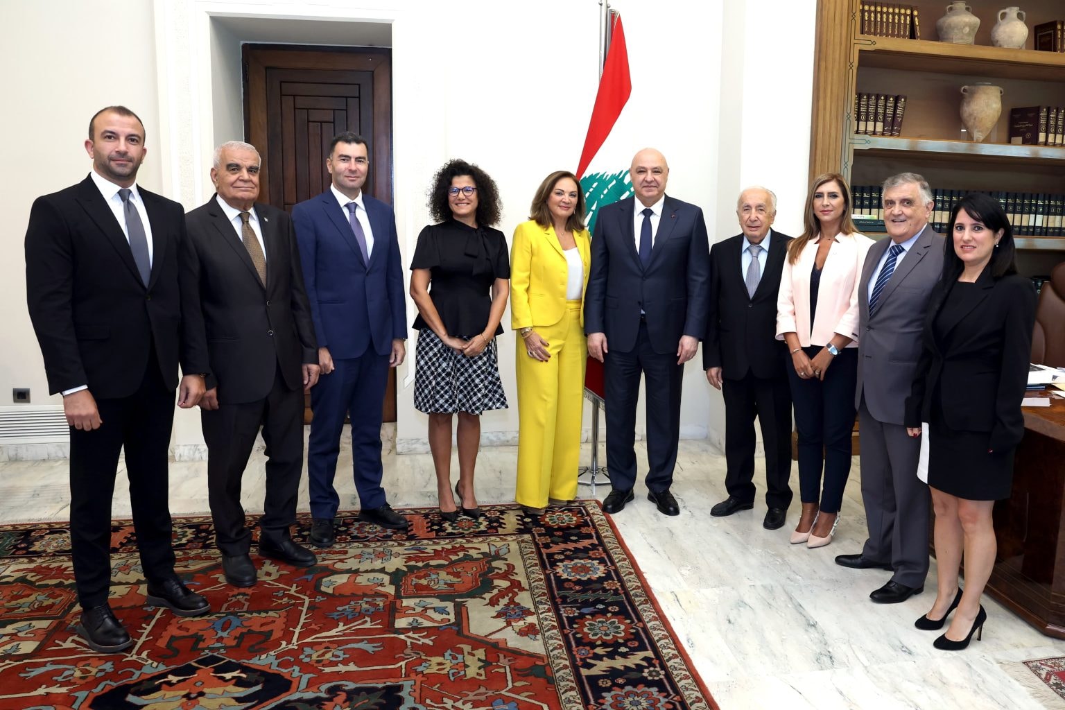 وفد الاعلاميين الإقتصاديين مع الرئيس جوزف عون