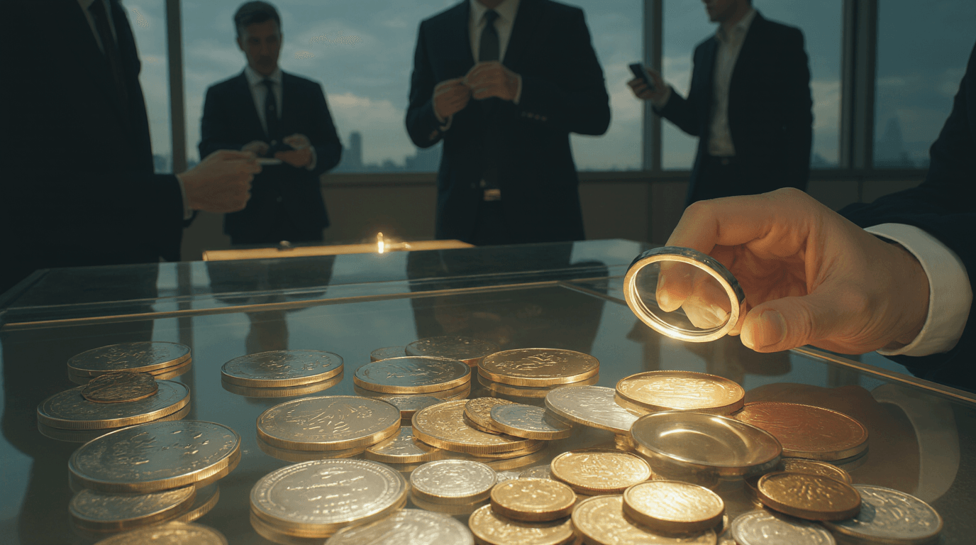 a_realistic_digital_illustration_showing_a_jewelry_shop_with_gold_and_silver_coins_ounces_on_displa_drp6lpov6x51brmai4oq_0