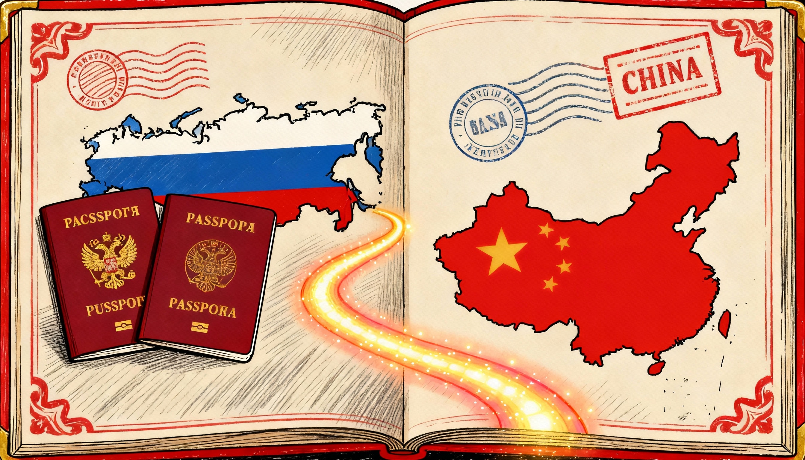 روسيا تفتح أبوابها للصينيين (Ai)