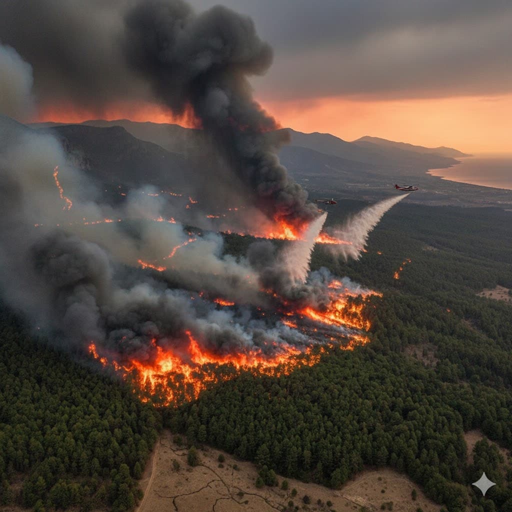 إيران تطلب المساعدة من الخارج لمواجهة حريق غابات "هيركانيا"