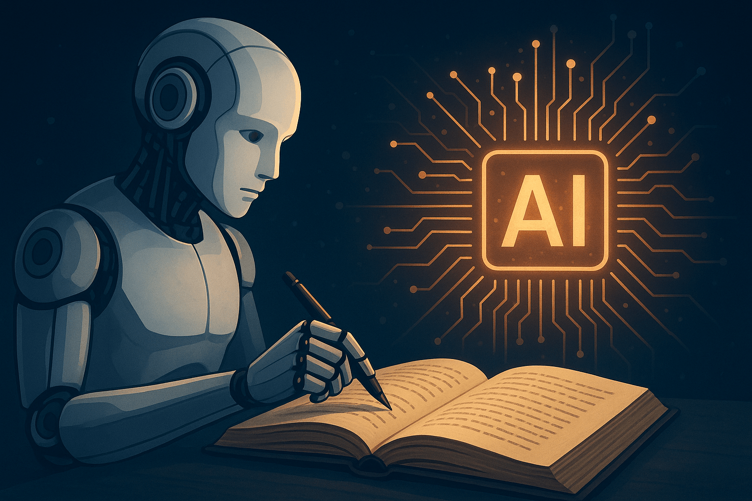 الذكاء الاصطناعي لكتابة النصوص الأدبية