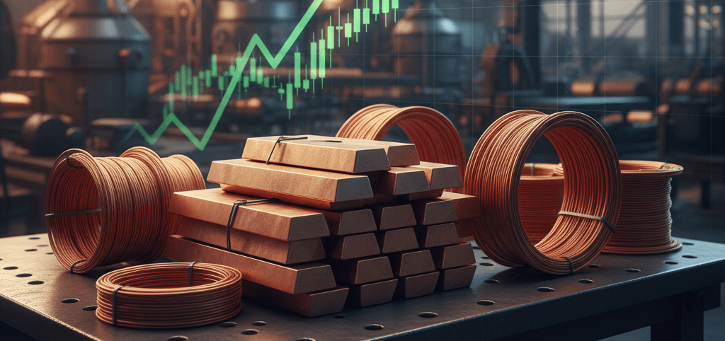 النحاس يصعد إلى 10,860 دولاراً مع ضغوط الإمدادات وتوقعات خفض الفائدة الأميركية