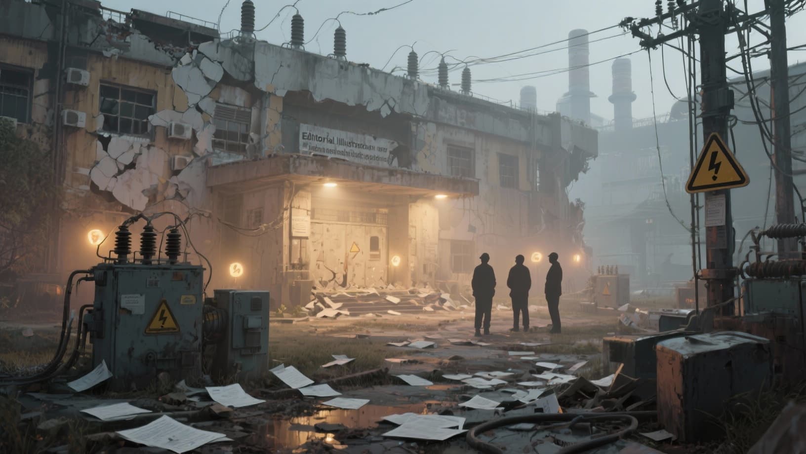 عمال الكهرباء يحذّرون: سياسات الإهمال مستمرة والمبنى المدمّر شاهد على غياب الإصلاح