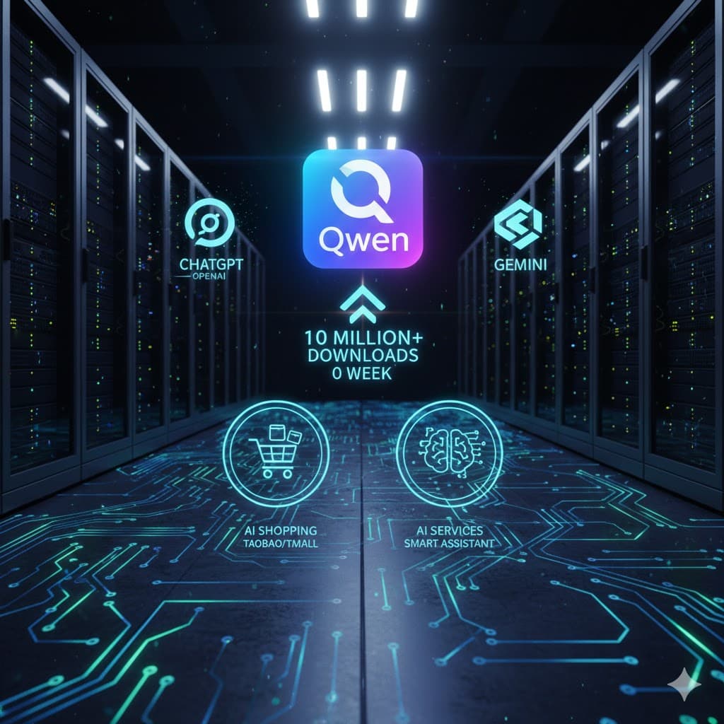 علي بابا تكشف عن Qwen وتخطف الأنظار بـ10 ملايين تنزيل خلال أسبوع