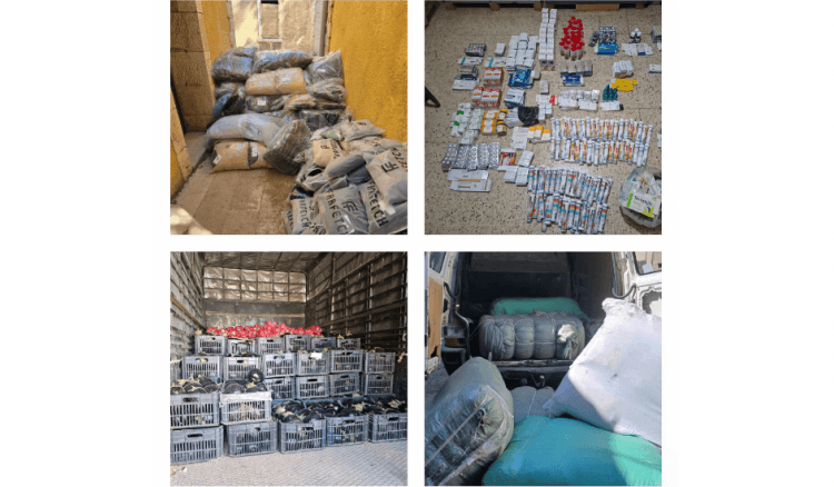 بضائع مهربة في قبضة الجمارك اللبنانية