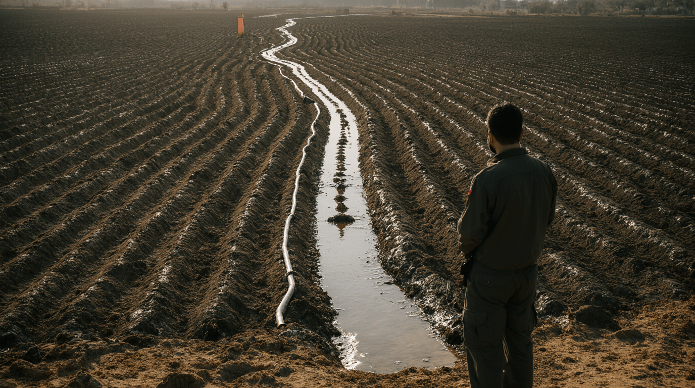 a_rural_farmland_scene_in_southern_lebanon_showing_irrigation_pipes_with_water_that_appears_contami_tfgdfk00vhpz8ye90q8m_2