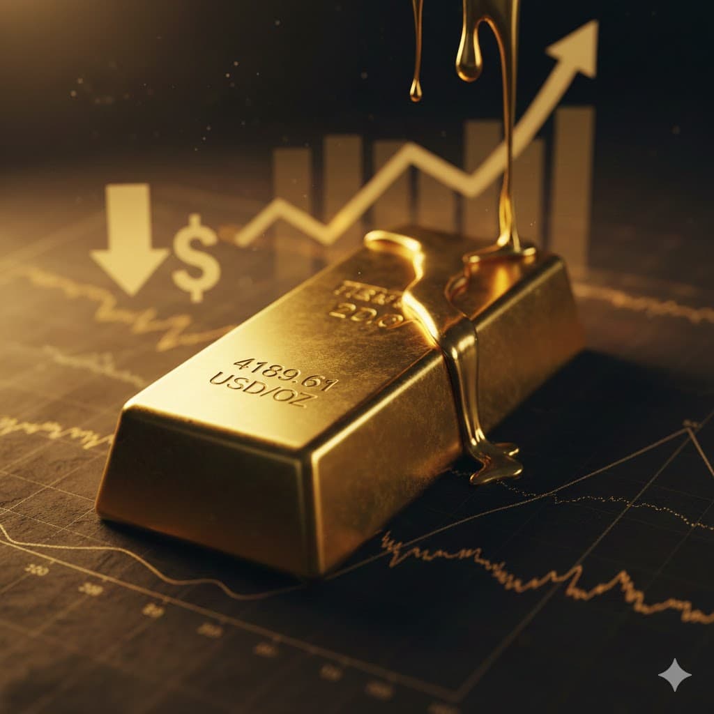 الذهب يرتفع إلى 4189.61 دولار للأوقية مع توقعات خفض الفائدة الأميركية