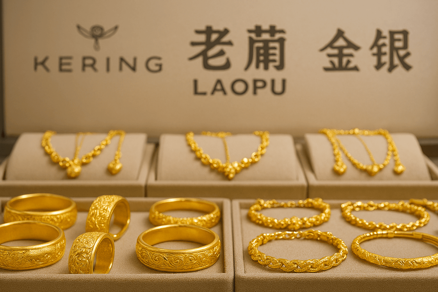 كيرينغ تراهن على ازدهار سوق الذهب الصيني مع ارتفاع مبيعات لاوبو