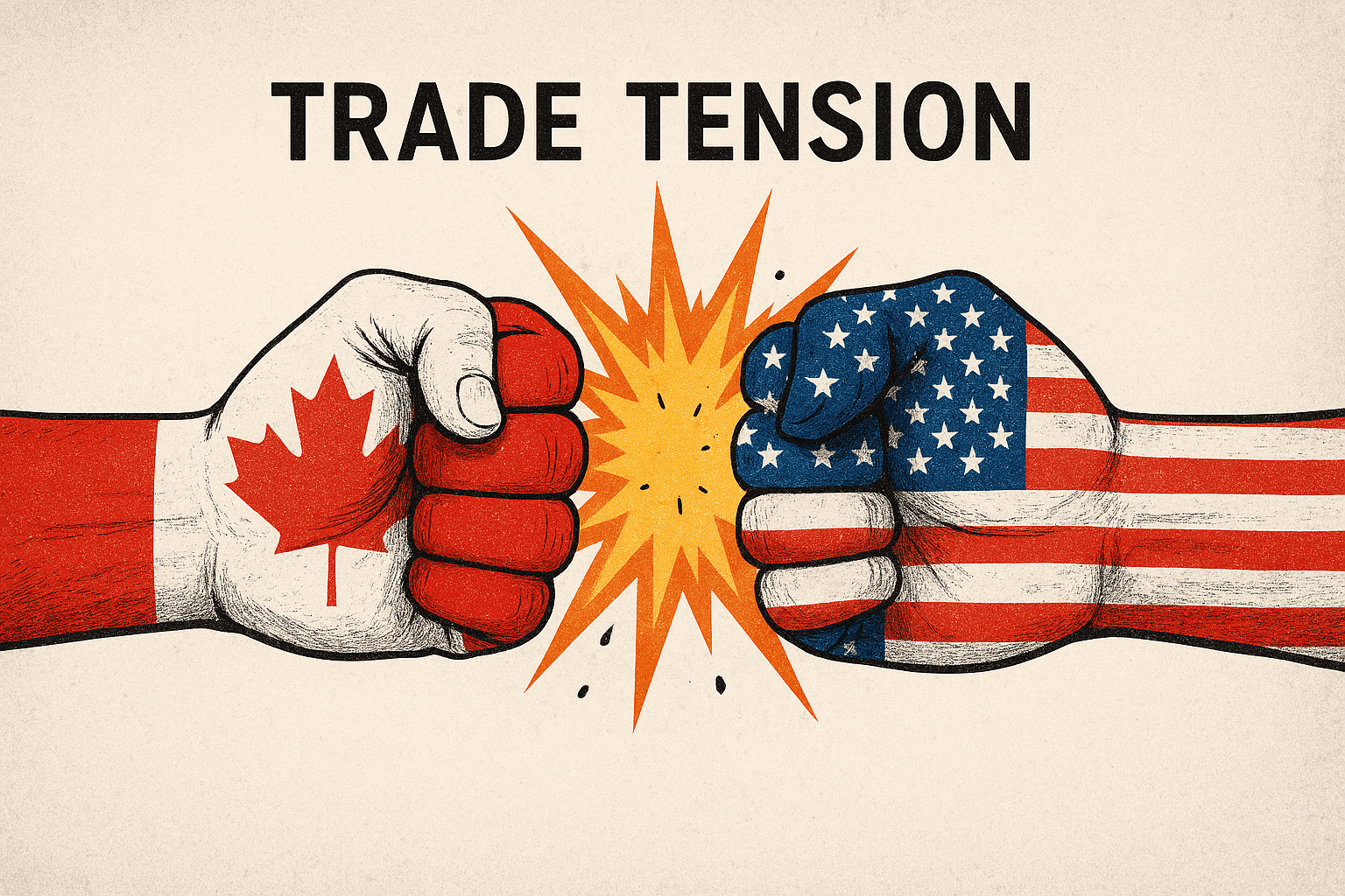 الحرب التجارية بين كندا وأميركا
