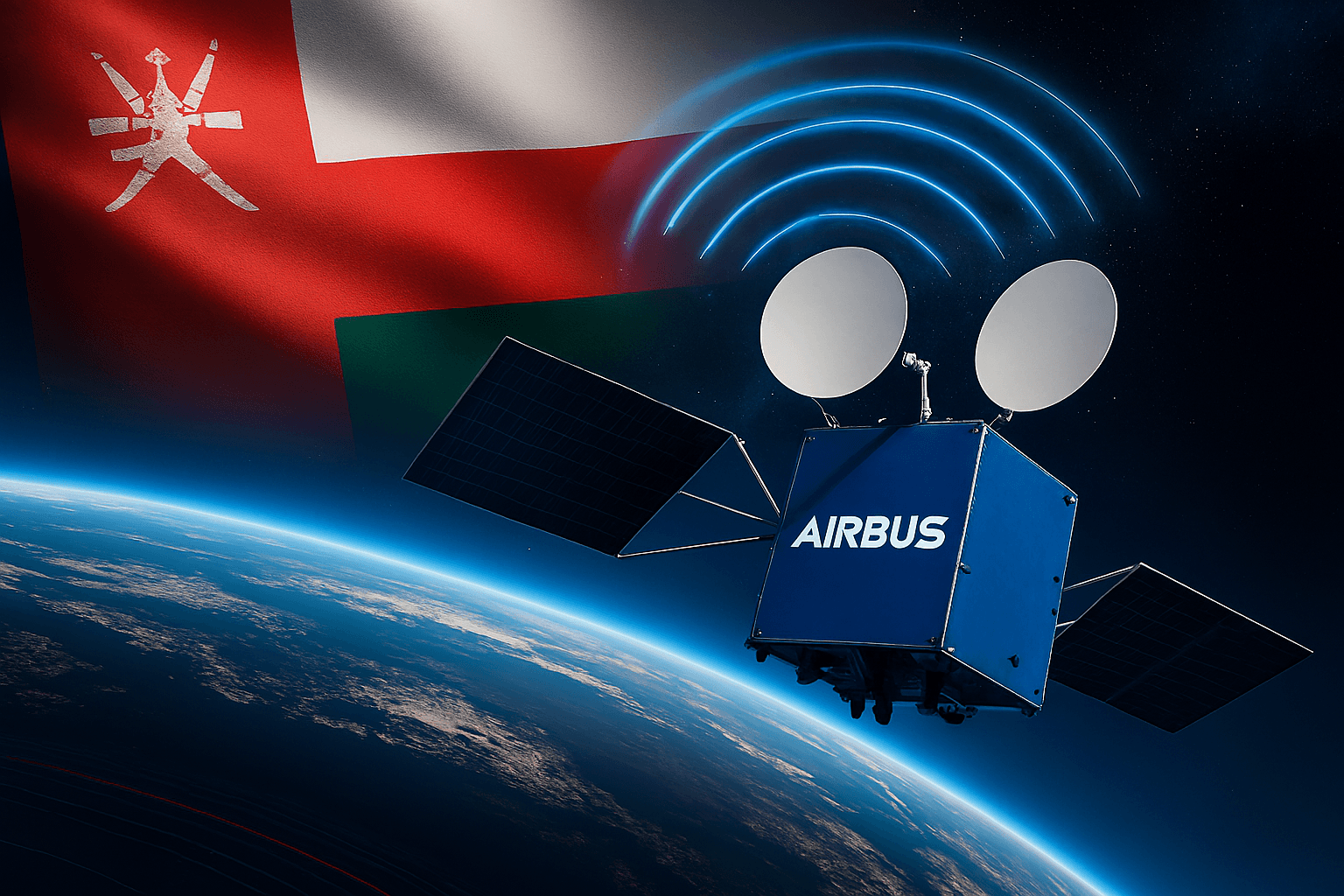 عمان توقع اتفاقا مع إيرباص لتصميم وإطلاق أول قمر صناعي للاتصالات