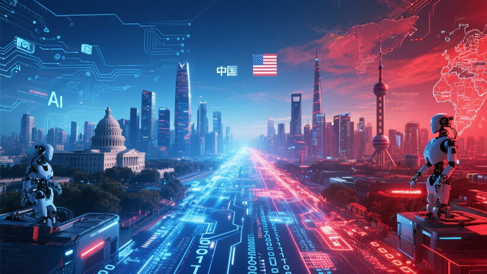 الولايات المتحدة والصين تتنافسان على ريادة الذكاء الاصطناعي في القرن الحادي والعشرين