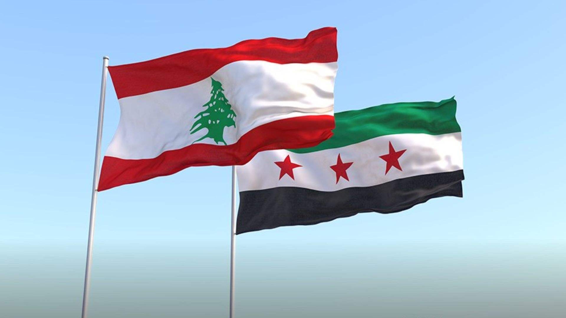 علم لبنان وسوريا AI