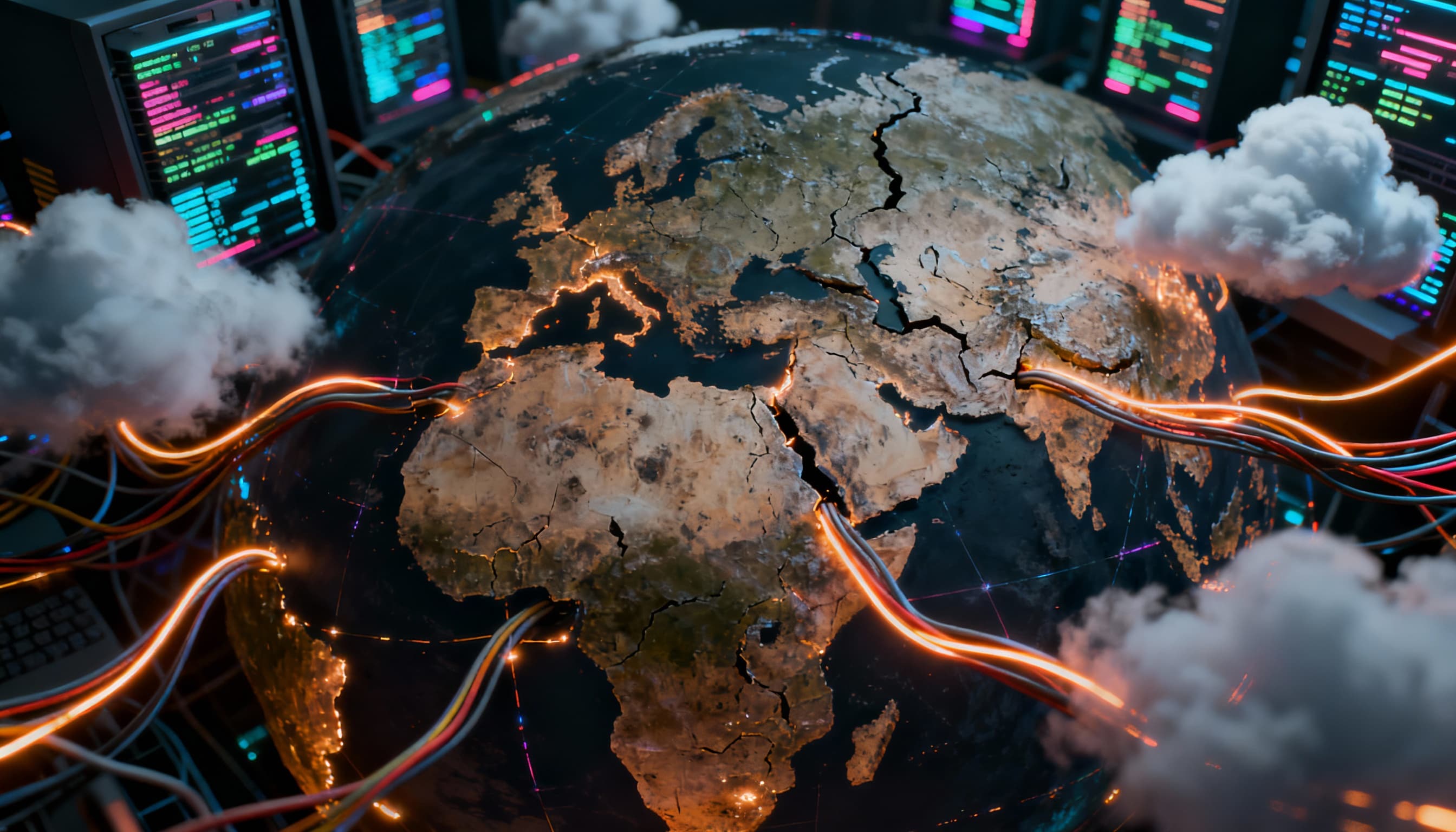 انقطاعات 2025 تكشف هشاشة العمود الفقري للإنترنت