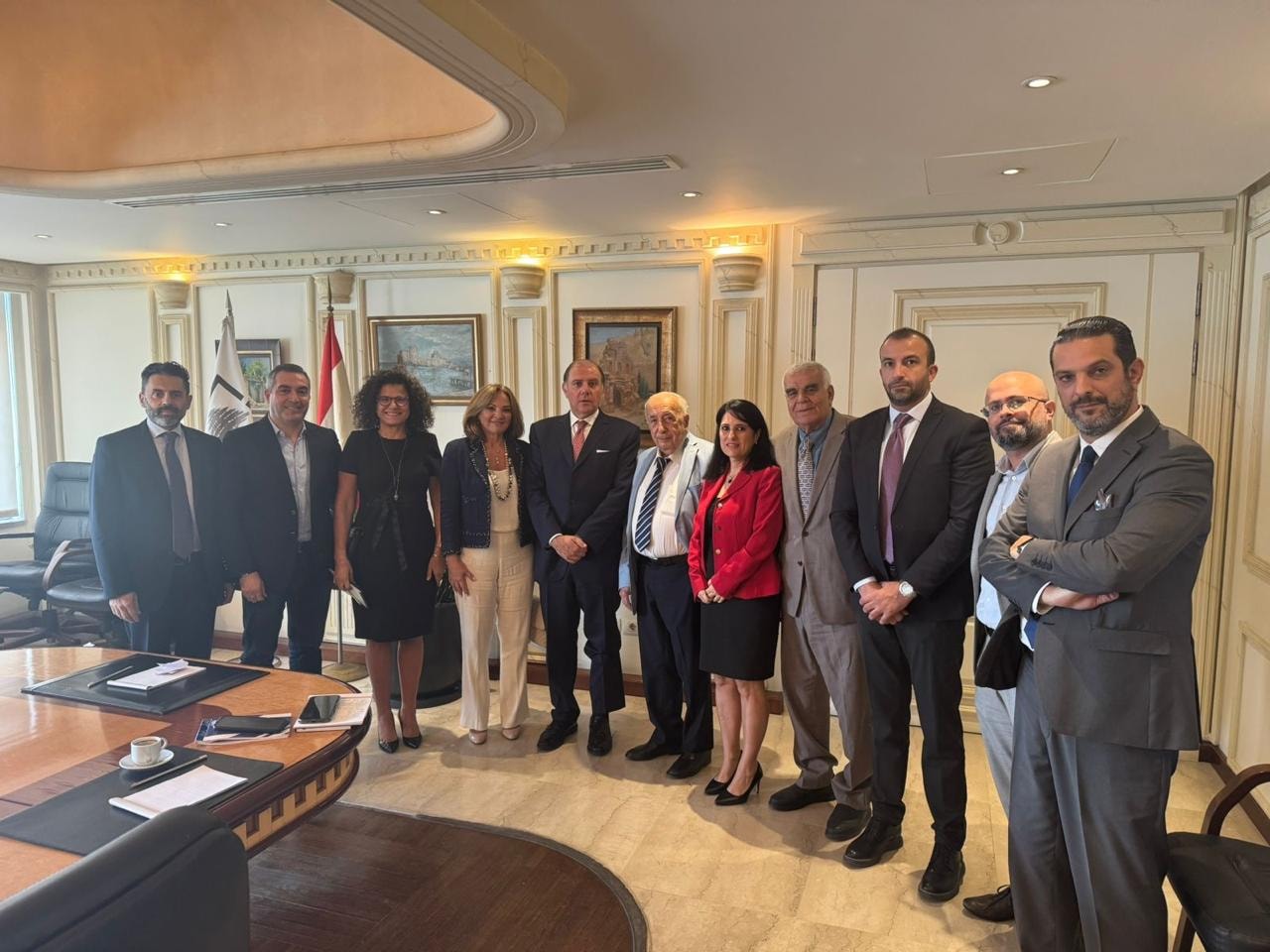 كريم سعيد ووفد الاعلاميين