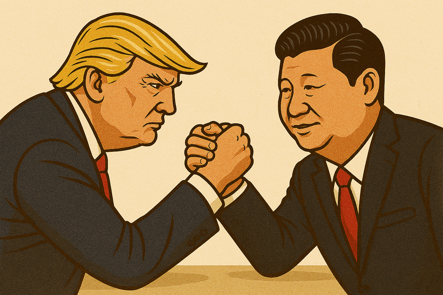 مكاسرة دونالد ترامب وشي جين بينغ، 9 أكتوبر 2025