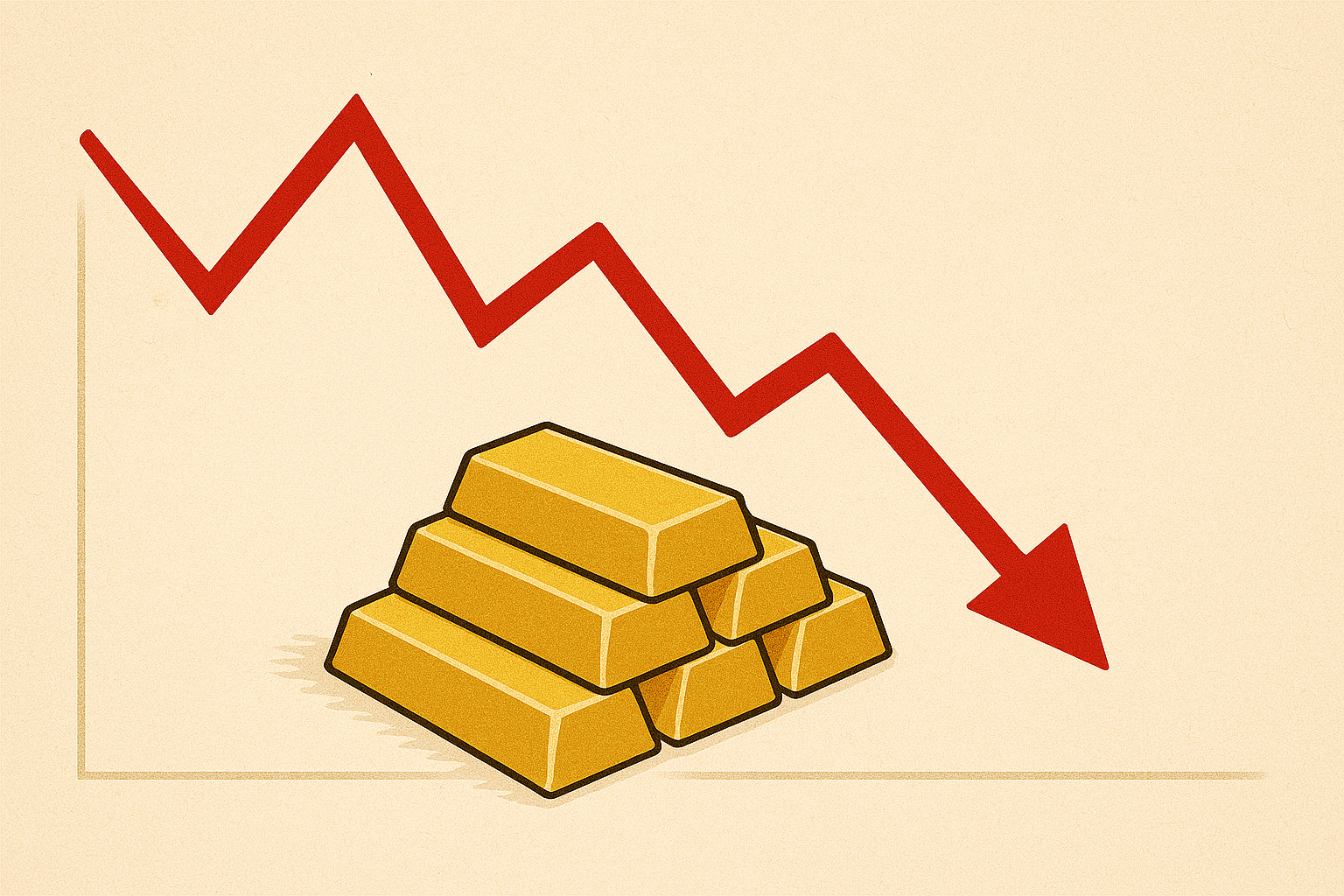 انخفاض سعر أونصة الذهب، 9 أكتوبر 2025