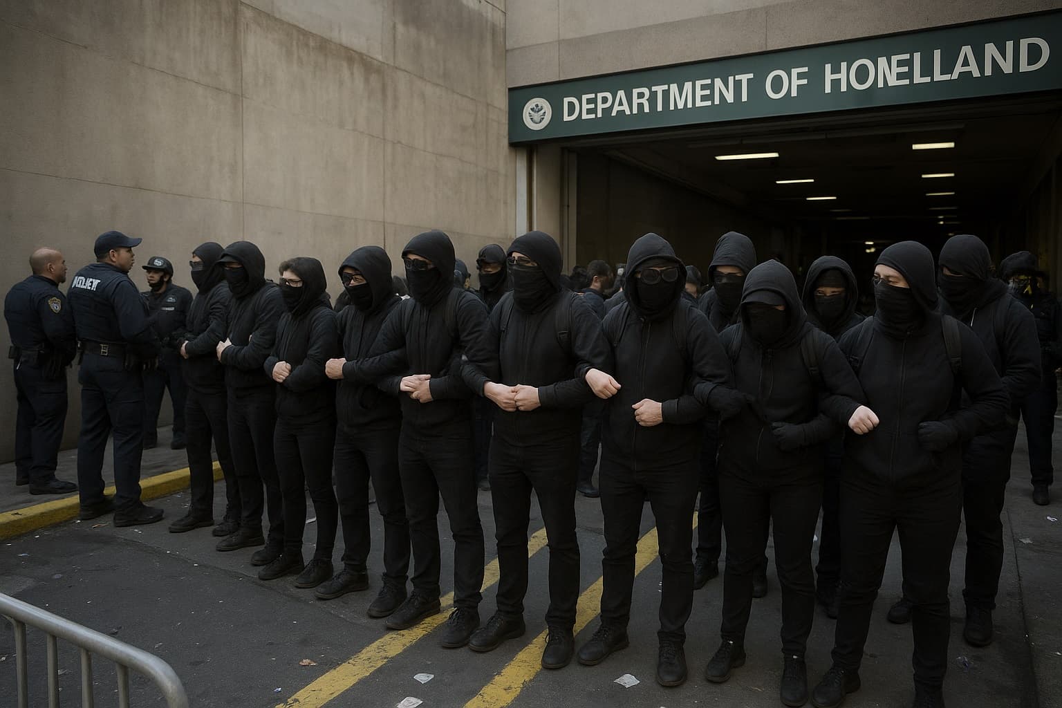 محتجون يعطّلون عملية هجرة فيدرالية في مانهاتن ويجبرون العملاء على الانسحاب