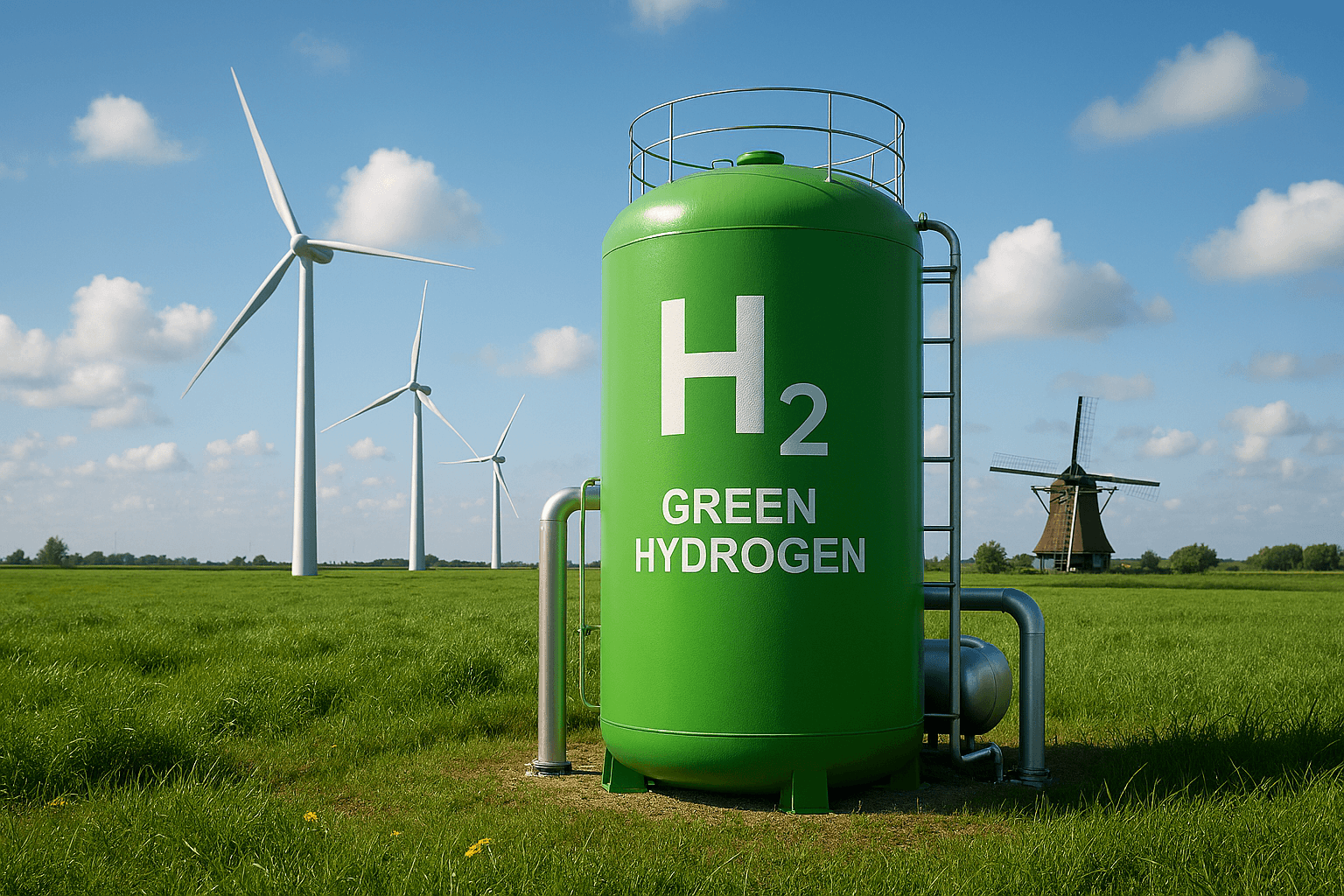 هولندا تبني واحدة من أكبر محطات الهيدروجين الأخضر في أوروبا