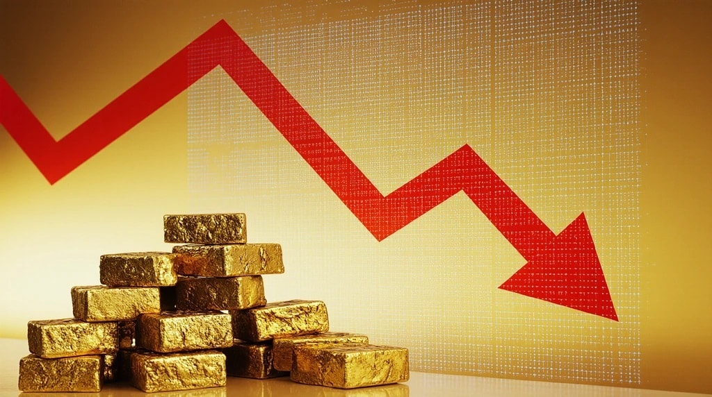 انخفاض حاد في اسعار الذهب هذا الاسبوع