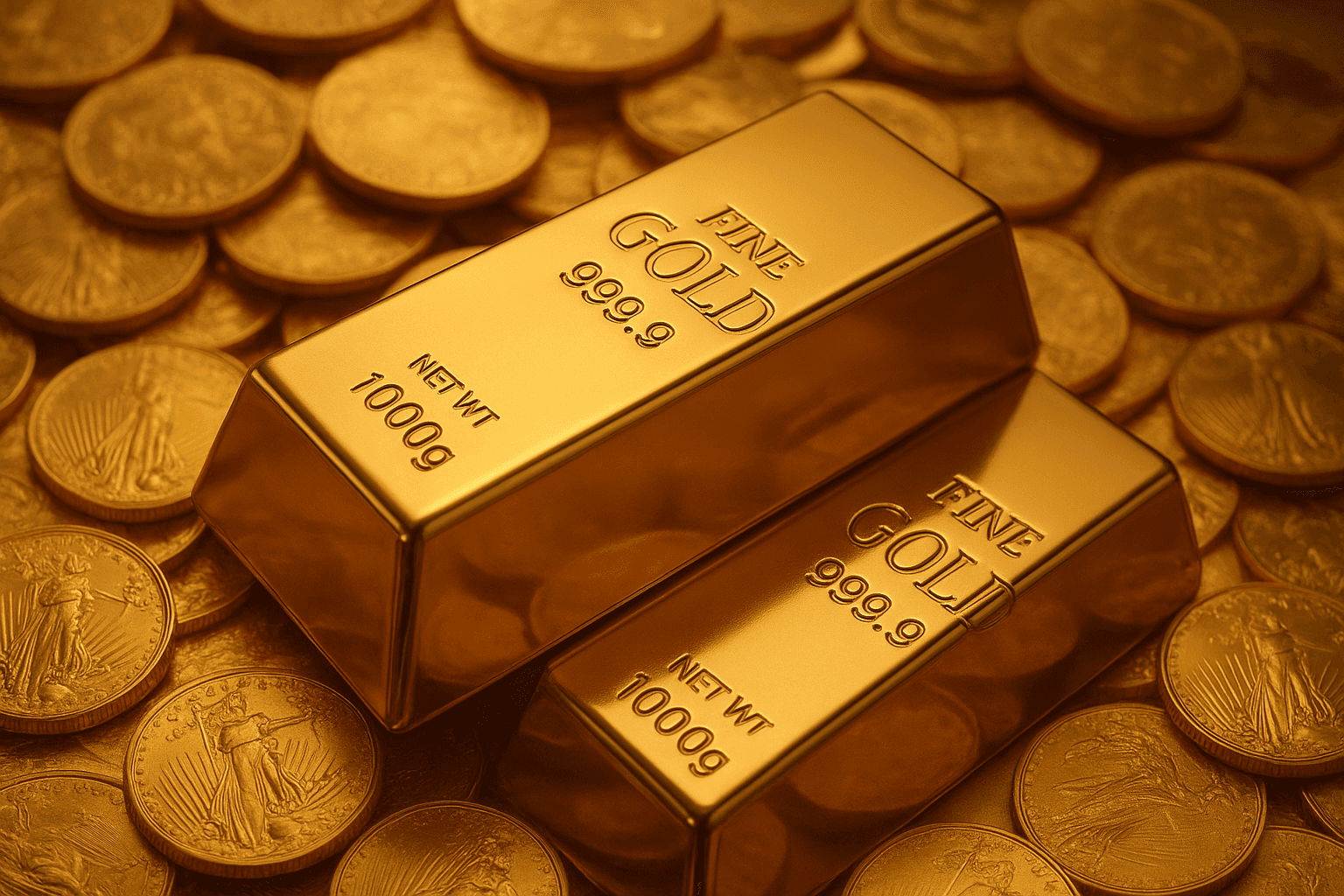 ارتفاع سعر الذهب متأثراً بتخفيض الفائدة