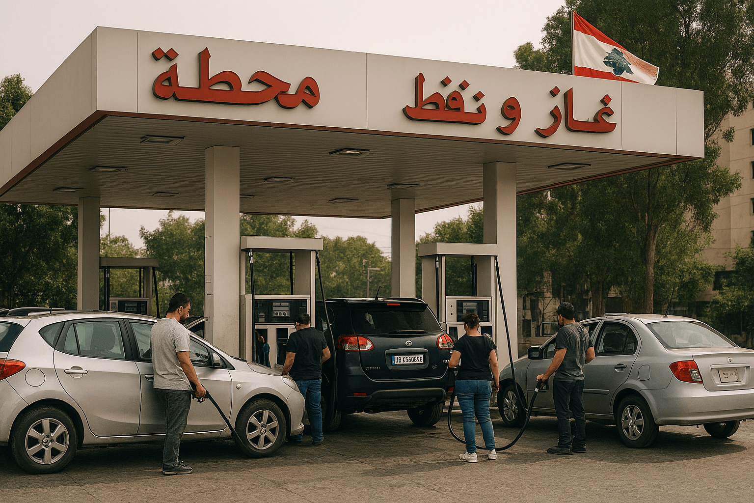 محطة محروقات في لبنان