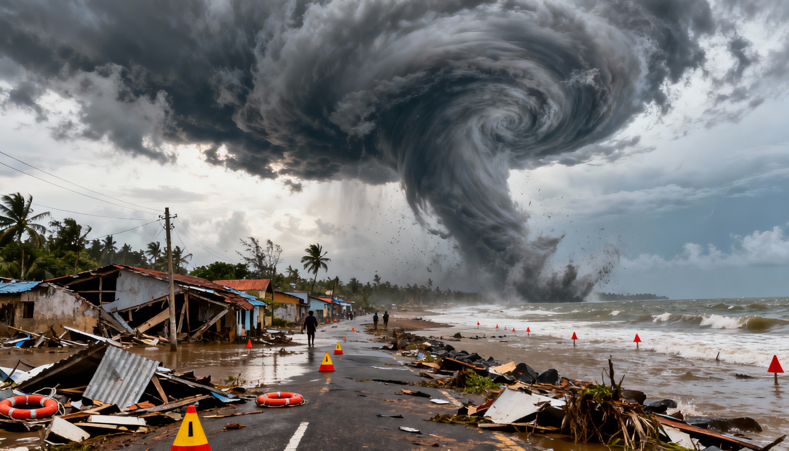 في سيرلانكا إعصار ديتواه (Ai)