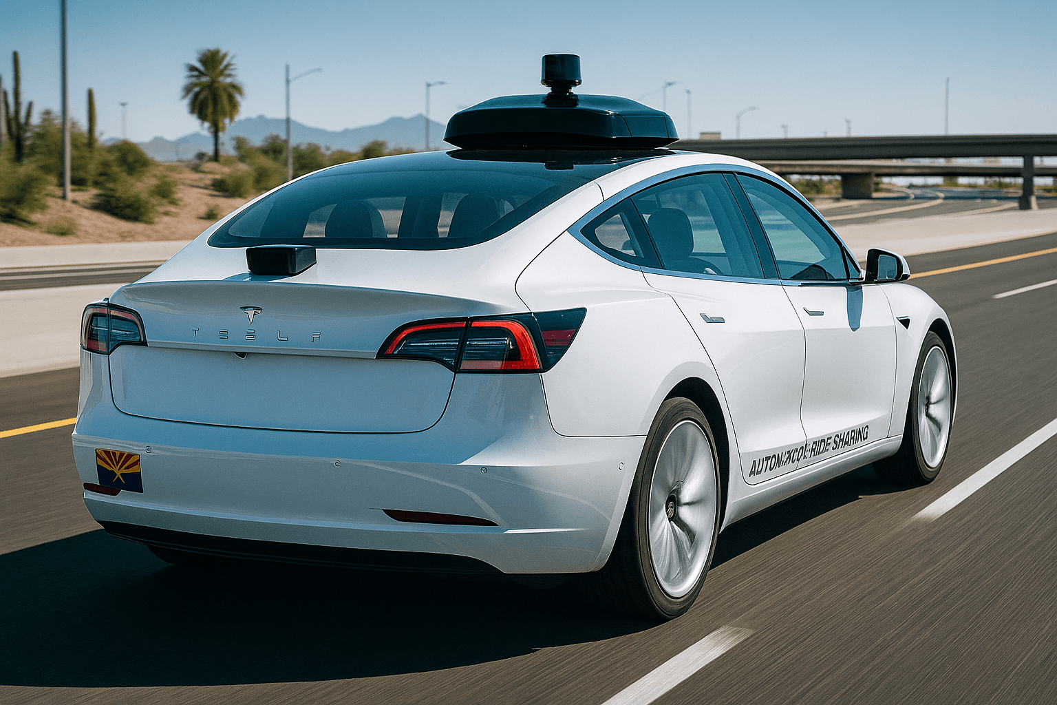تسلا تحصل على موافقة لإطلاق خدمة نقل تشاركي ذاتية القيادة في أريزونا